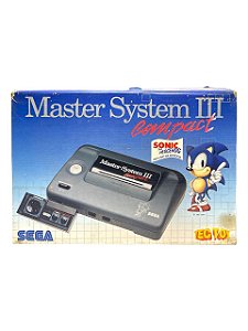 CONSOLE - MASTER SYSTEM 3 COMPACT - USADO