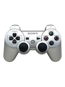 CONTROLE SONY PS3 DUALSHOCK 3 - SATIN SILVER - USADO