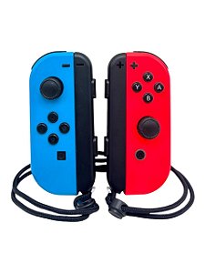 JOY-CON - AZUL/ VERMELHO - USADO - NINTENDO SWITCH