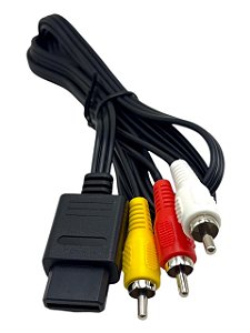 CABO AV COMPATÍVEL COM SUPER NINTENDO/ NINTENDO 64/ GAMECUBE