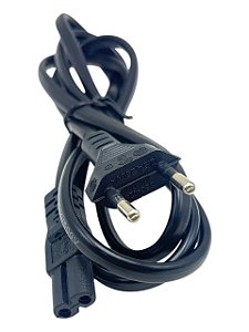 CABO DE FORÇA TIPO 8 COMPATÍVEL COM PS2/ PS3/ PS4/ PS5