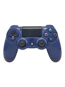 CONTROLE SONY PS4 SEM FIO DUALSHOCK WIRELESS AZUL MIDNIGHT - USADO - PS4