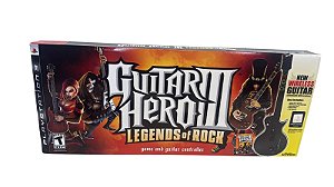 GUITAR HERO III - LEGENDS OF ROCK - BUNDLE COM A GUITARRA - NOVO