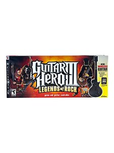 GUITAR HERO III - LEGENDS OF ROCK - BUNDLE COM A GUITARRA - NOVO