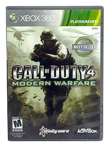 PLATINUM HITS: CALL OF DUTY 4 MODERN WARFARE - USADO - XBOX 360