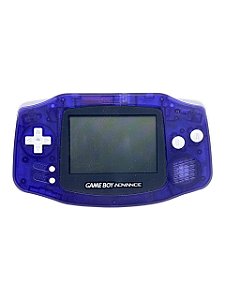 GAME BOY ADVANCE PURPLE + CARTUCHO C/ JOGOS - USADO