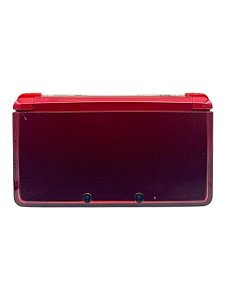 CONSOLE NINTENDO 3DS FLAME RED - CARREGADOR PARALELO - USADO