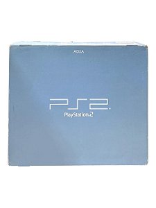 CONSOLE PLAYSTATION 2 EDIÇÃO AQUA BLUE