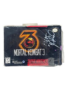 MORTAL KOMBAT 3 - PEÇA ASSINADA POR: DANIEL PESINA - USADO - SUPER NINTENDO