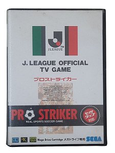 J. LEAGUE OFFICIAL TV GAME - PRO STRILER - JAPONÊS - USADO - MEGA DRIVE