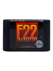 F-22 INTERCEPTOR - ARTE RELABEL - USADO - SEGA GENESIS