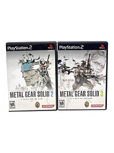 METAL GEAR SOLID 2: SONS OF LIBERTY E METAL GEAR SOLID 3: SNAKE EATER - USADO - PS2