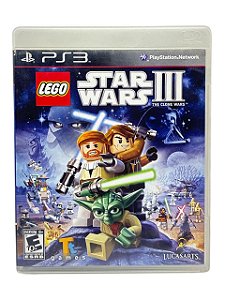 LEGO STAR WARS III THE CLONE WARS - C/ DETALHES - USADO - PS3