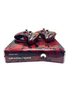 CONSOLE XBOX 360 SLIM GEARS OF WAR 3 - DESBLOQUEADO REGIÃO (HD 120GB) - USADO