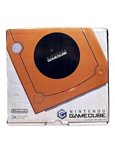 CONSOLE NINTENDO GAMECUBE EDIÇÃO LARANJA (SPICE ORANGE) JP - USADO