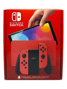 CONSOLE NINTENDO SWITCH OLED EDIÇÃO: MARIO RED - USADO