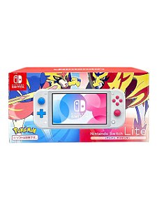 CONSOLE NINTENDO SWITCH LITE EDIÇÃO: ZACIAN & ZAMAZENTA - USADO