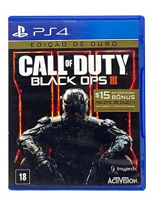 EDIÇÃO OURO: CALL OF DUTY BLACK OPS III - USADO - PS4