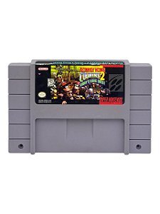 DONKEY KONG COUNTRY 2: DIDDY´S KONG QUEST - C/ DETALHES - USADO - SUPER NINTENDO