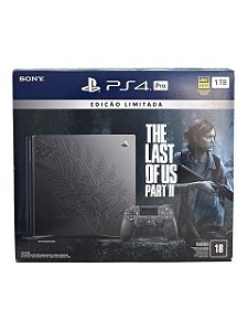 CONSOLE PLAYSTATION 4 PRO 1TB EDIÇÃO LIMITADA THE LAST OF US PART II - USADO