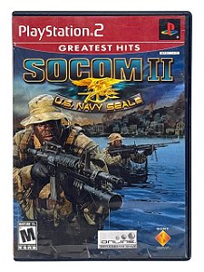 GREATEST HITS: SOCOM II: U.S. NAVY SEALS - C/ DETALHES - USADO - PS2