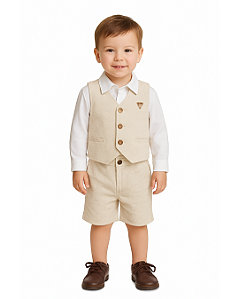 Conjunto Infantil Masculino Cerimônia, 3 peças Paraiso 17084