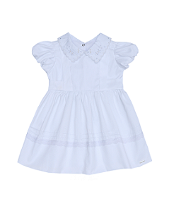Vestido Tecido Leve: Manga Balonê e Laço  Paraiso 17029