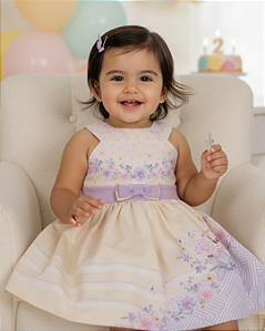 Vestido Bebê Paraíso Luxo Armação Tule Stras 1a3 Anos 14046