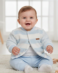 Casaco Bebê Masculino Dupla Face Paraiso 14742