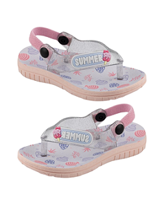 Chinelo de Dedo Infantil Feminino Elástico Traseiro 21027