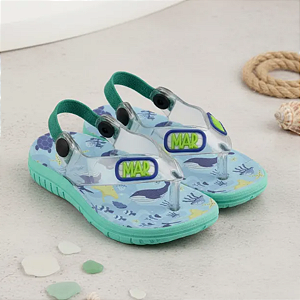 Chinelo de Dedo Bebê Masculino Elástico Traseiro KBaby 21026