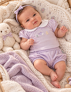 Conjunto Bebê Feminino Body Kimono Letut 16592