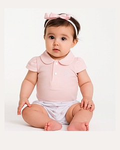Conjunto Bebê Feminino Curto Body e Shorts Letut 16596