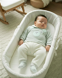 Macacão Bebê Unissex Longo Meia Malha Bordado Paraiso 15363