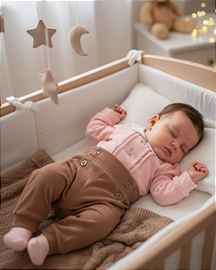 Conjunto Bebê Feminino Longo Body Bordado Paraiso 14616