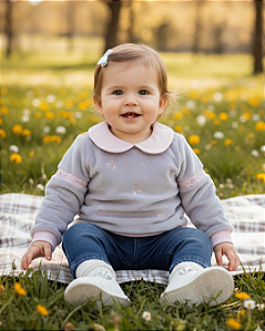 Conjunto Bebê Feminino Blusa em Pelo + Calça Paraiso 14650