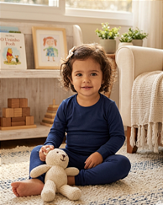 Conjunto Segunda Pele Infantil Flanelado Malha Comfort 17591