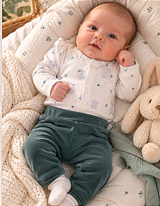 Conjunto Bebê Feminino Plush Letut 17342