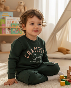 Conjunto Infantil Masculino Blusão e Calça – Quentinho 11723