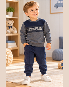Conjunto Infantil Masculino Moletom Kaiani 11725