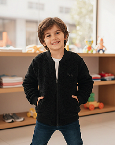Jaqueta Infantil Masculina Moletom Felpado e Pelinho 11835