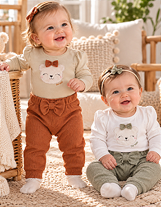 Conjunto Bebê Feminino Térmico Tiny Joy 11857