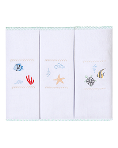 Paninho de Boca Bordado Papi 40x40cm com 3 Unid – 1524