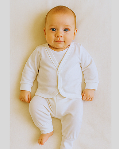 Conjunto Bebê Estilo Pagão da vovó  3 Peças Algodão 461