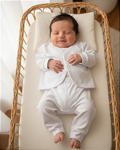 Conjunto Bebê Estilo Pagão da vovó 3 Peças Algodão 461