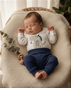Conjunto Bebê Longo Malha 100% Algodão Prematuro Grassi