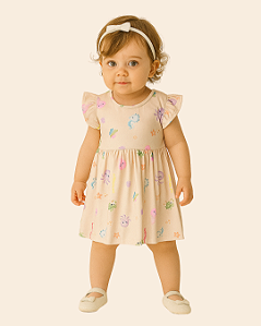 Vestido Bebê Feminino Malha Soft Estampado 11406