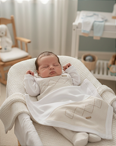 Saída Maternidade Bebê Masculino 3 Peças Paraíso 18598