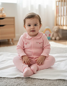 Macacão Bebê Feminino Longo Linha Presentes Paraíso 18570