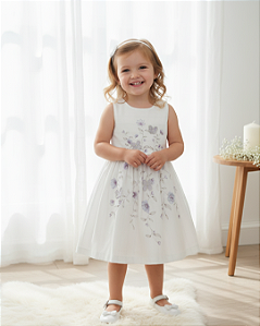 Vestido Bebê Feminino "Cerimônia" Luxo Paraíso 19016